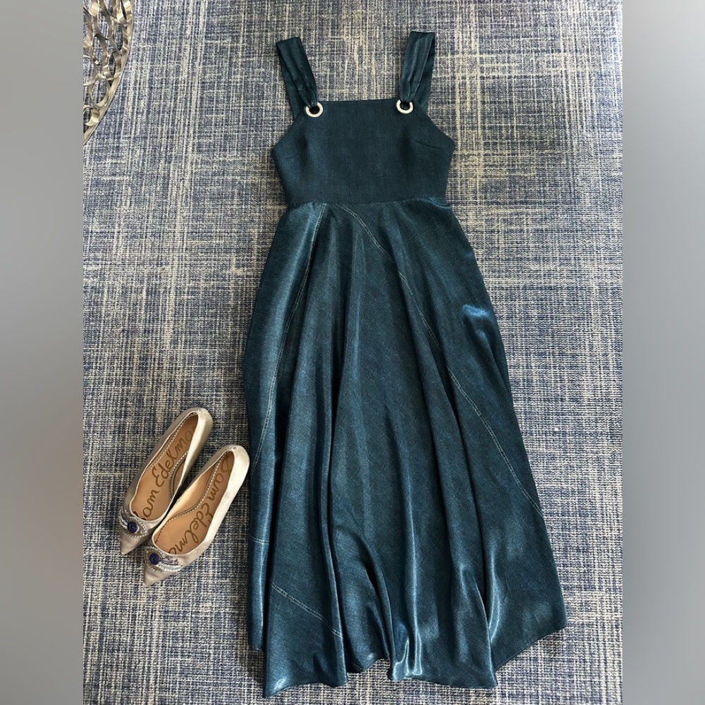 Clover Canyon fun faux denim Sleeveless Dress